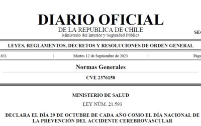 Día Nacional de la Prevención del ACV ya es Ley de la República de Chile