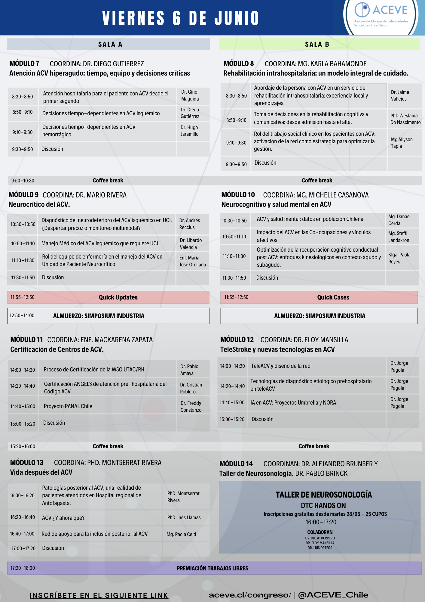 Programa viernes 3er congreso chileno de ACV